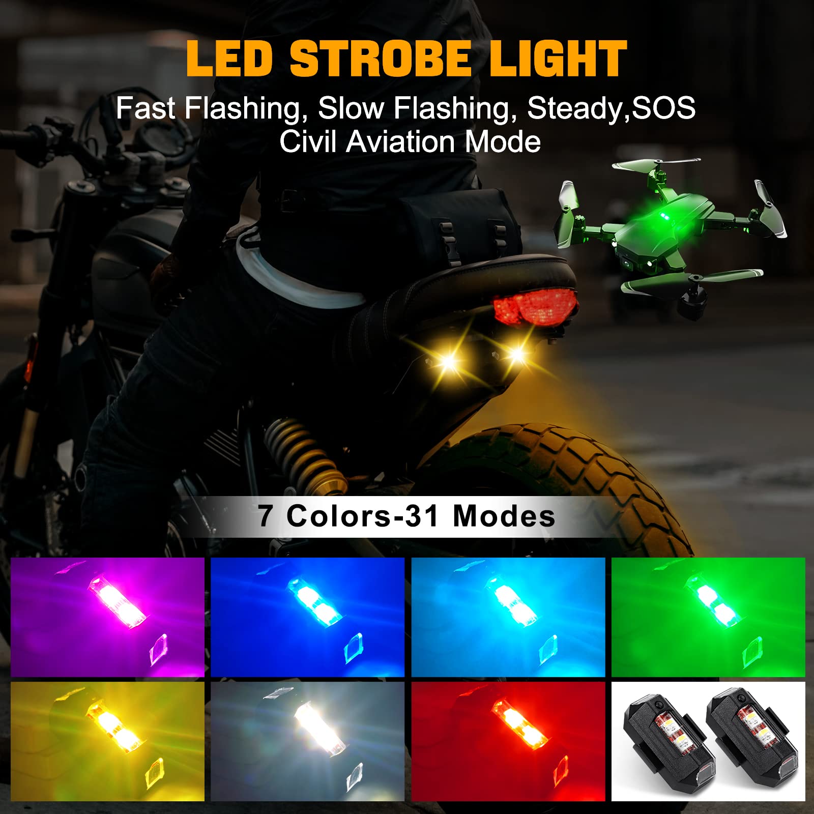 Motorrad Lichter Drone Strobe  – Drone Led Light Bewertung und Preis